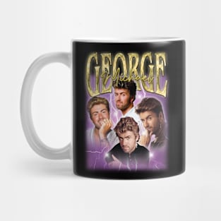 RETRO VINTAGE GEORGE MICHAEL BOOTLEG STYLE Mug